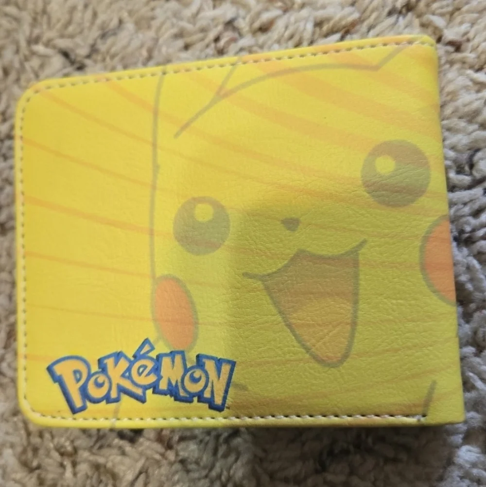 New Pikachu pokemon anime manga leather wallet